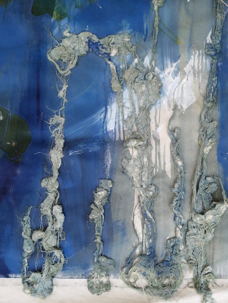 abstracto azul profundo